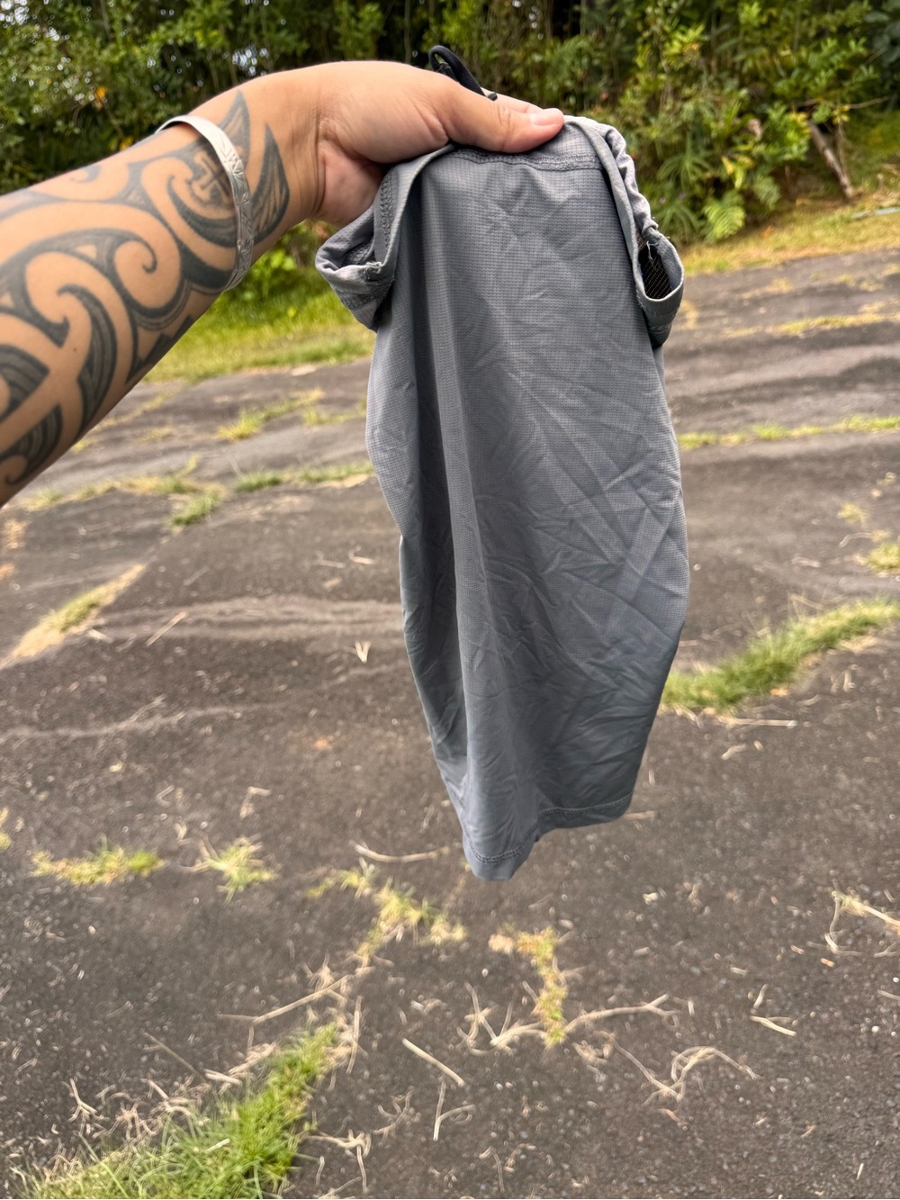 Gray Face Cover - Lightweight Performance